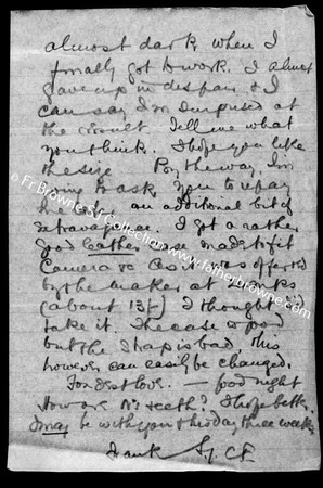 FIRST WORLD WAR CORRESPONDENCE FRANK TO WILL RE PHOTOGRAPHS 26 FEB 1919